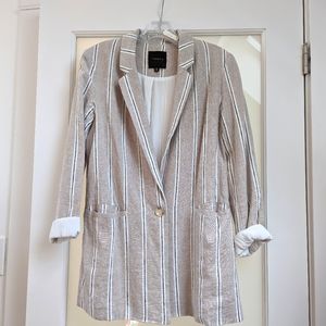 Linen Striped Blazer